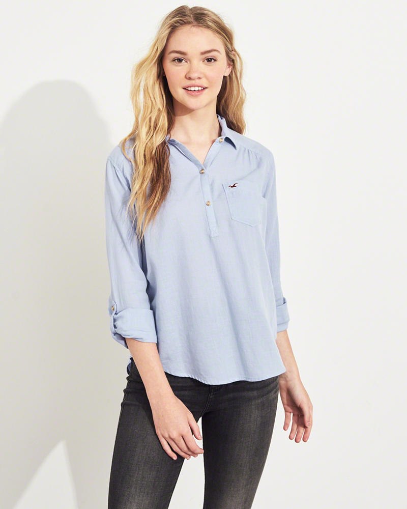 Hollister sale popover shirt